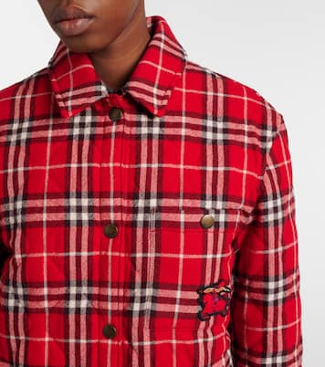 Wattierte Jacke Burberry Check aus Wolle | Burberry