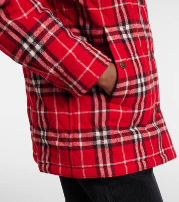 Wattierte Jacke Burberry Check aus Wolle | Burberry