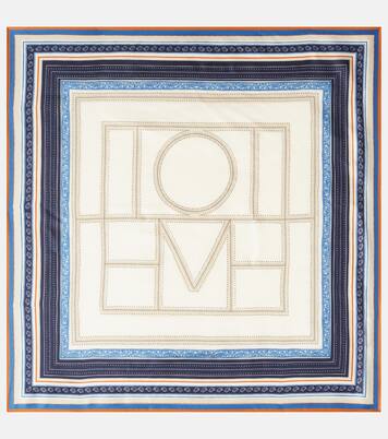 Printed silk twill scarf | Toteme