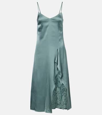 Robe en satin à dentelle | Acne Studios