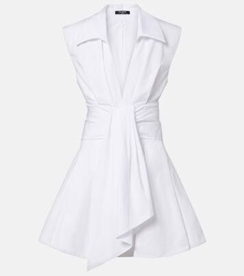 Cotton poplin shirt dress | Balmain