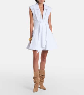 Cotton poplin shirt dress | Balmain