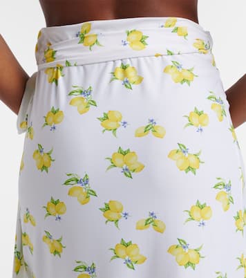 Printed ruffled wrap skirt | Melissa Odabash