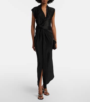 Crystal-embellished suede wedge thong sandals | Gianvito Rossi