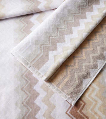 Giacomo set of 2 cotton terry towels | Missoni