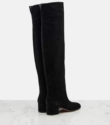 Suede knee-high boots | Gianvito Rossi