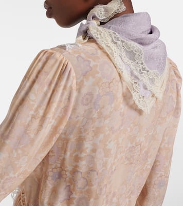 Printed silk jacquard scarf | Chloé