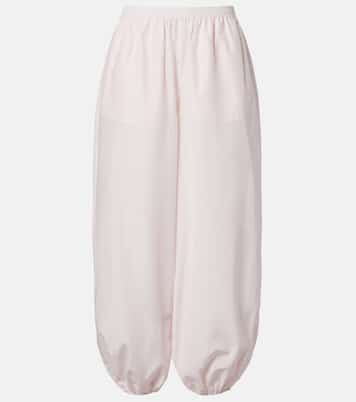 Almaya cotton and silk balloon pants | Loulou de Saison