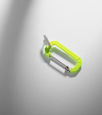 Einzelner Ohrring Chiara Big aus 18kt Weißgold mit Diamanten | Eéra