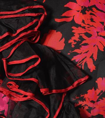 Robe midi en jacquard de coton mélangé | Dries Van Noten