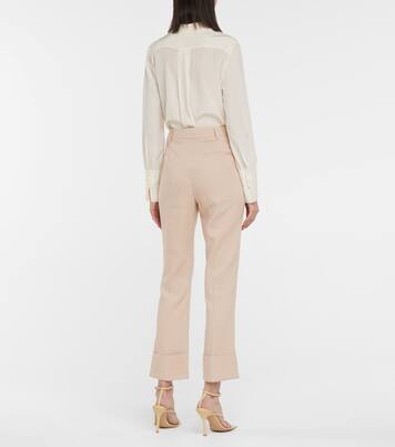 Pantalon droit Kiko en lin mélangé | Altuzarra