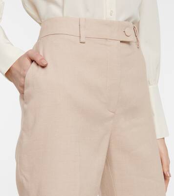 Pantalon droit Kiko en lin mélangé | Altuzarra