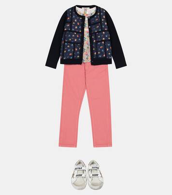 Liberty-print floral cotton cardigan | Bonpoint