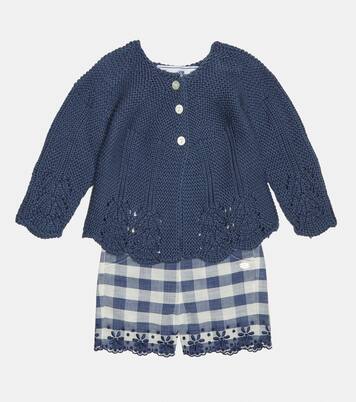Baby - Cardigan con shorts in cotone | Tartine et Chocolat