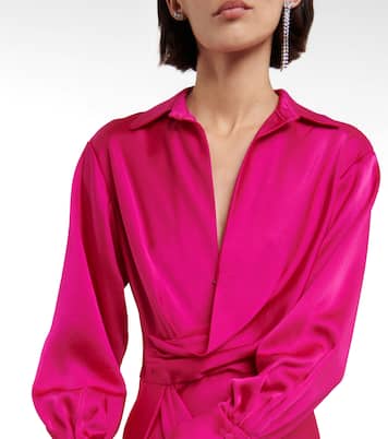 Robe midi Talita en satin | Simkhai