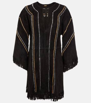 Miniabito in suede con frange | Dodo Bar Or