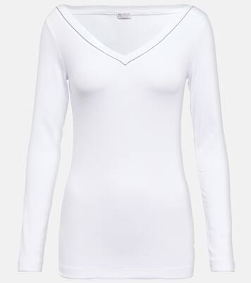 Longsleeve aus einem Baumwollgemisch | Brunello Cucinelli