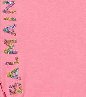 Logo cotton sweatshirt | Balmain Kids