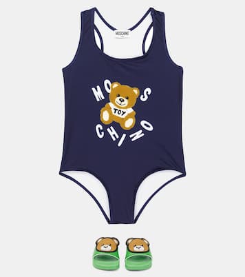 Logo rubber slides | Moschino Kids