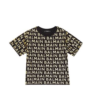 Logo cotton jersey T-shirt | Balmain Kids