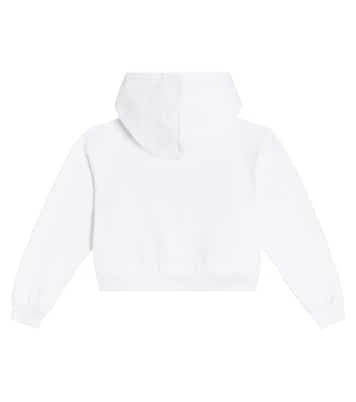 Embellished cotton hoodie | Dolce&Gabbana Kids
