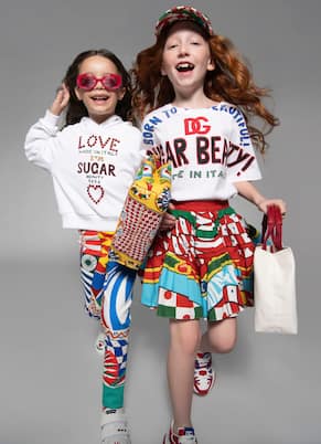 Embellished cotton hoodie | Dolce&Gabbana Kids