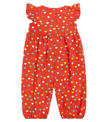 Baby bib-front printed playsuit | Stella McCartney Kids
