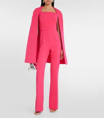 Cinzia垂褶绉纱连身裤 | Safiyaa