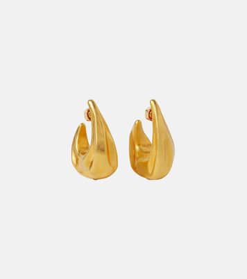 Olivia Medium gold-plated hoop earrings | Khaite