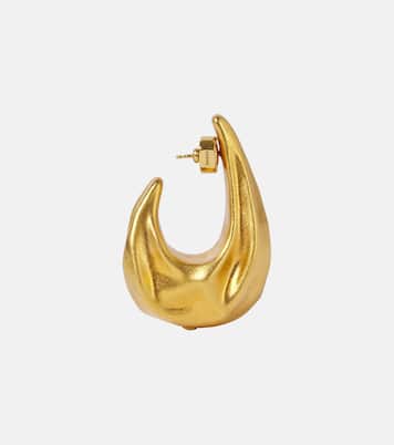 Olivia Medium gold-plated hoop earrings | Khaite