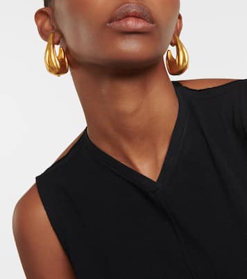 Olivia Medium gold-plated hoop earrings | Khaite