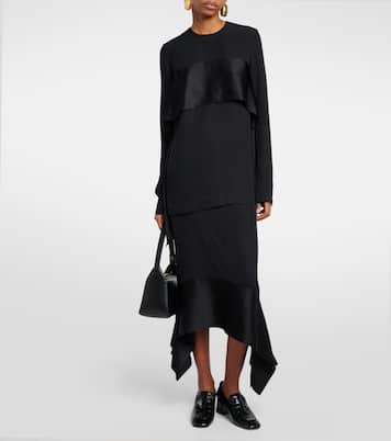 Top aus Crêpe mit Satin | Toteme