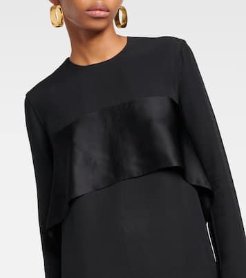 Top aus Crêpe mit Satin | Toteme