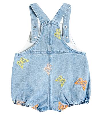 Baby Burbank embroidered denim playsuit | The New Society