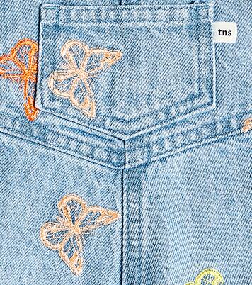 Baby Burbank embroidered denim playsuit | The New Society