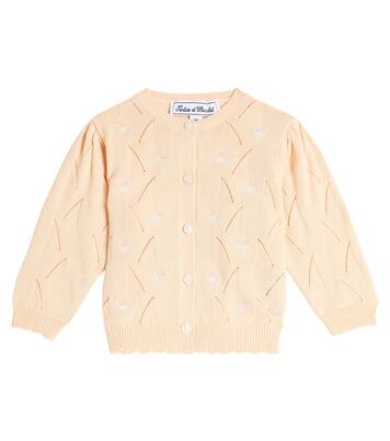Baby embroidered cotton cardigan  | Tartine et Chocolat