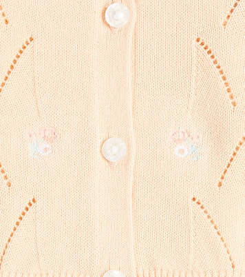 Baby embroidered cotton cardigan  | Tartine et Chocolat