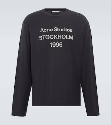 Logo distressed jersey T-shirt | Acne Studios