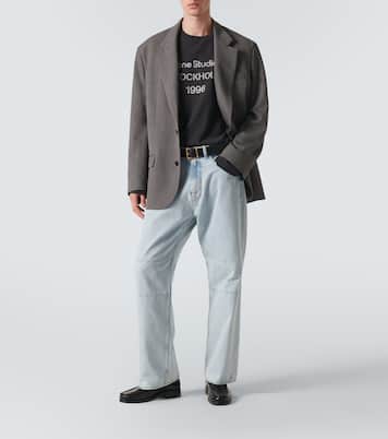 Logo distressed jersey T-shirt | Acne Studios