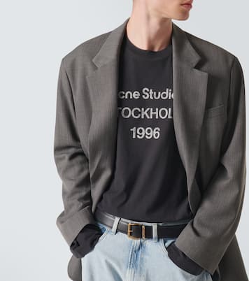 Logo distressed jersey T-shirt | Acne Studios