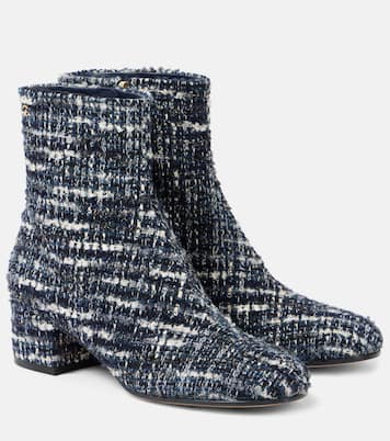 Ankle Boots 45 aus Bouclé | Gianvito Rossi