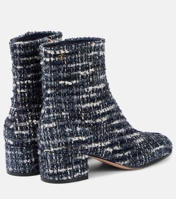 Ankle Boots 45 aus Bouclé | Gianvito Rossi