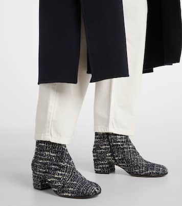 Ankle Boots 45 aus Bouclé | Gianvito Rossi