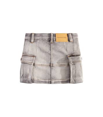 Jupe cargo Mini Gonna en jean | Monnalisa