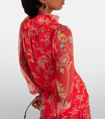 Blouse en soie à fleurs | Etro