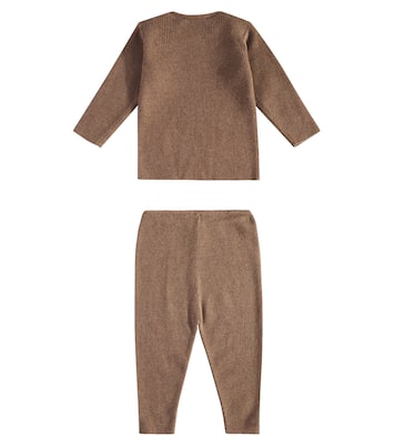 Bebé - set de jersey y pantalones Fili de lana y algodón | Bonpoint