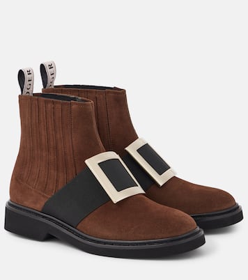 Chelsea Boots Viv' Rangers aus Veloursleder | Roger Vivier
