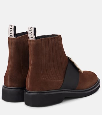 Chelsea Boots Viv' Rangers aus Veloursleder | Roger Vivier