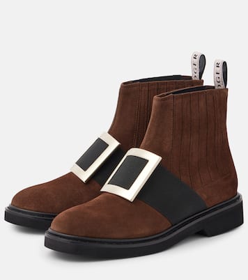 Chelsea Boots Viv' Rangers aus Veloursleder | Roger Vivier