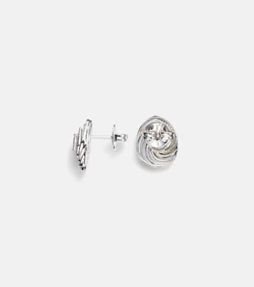 Boucles d'oreilles Oceane en or blanc 18 ct, émail et diamants | Kamyen